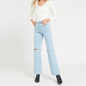 Rollas Heidi High Rise Loose Straight Size 27